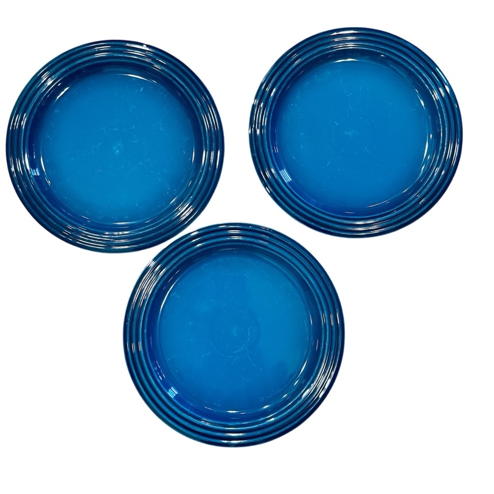 Le Creuset Lapis 10.5” Dinner Plates Set of Three